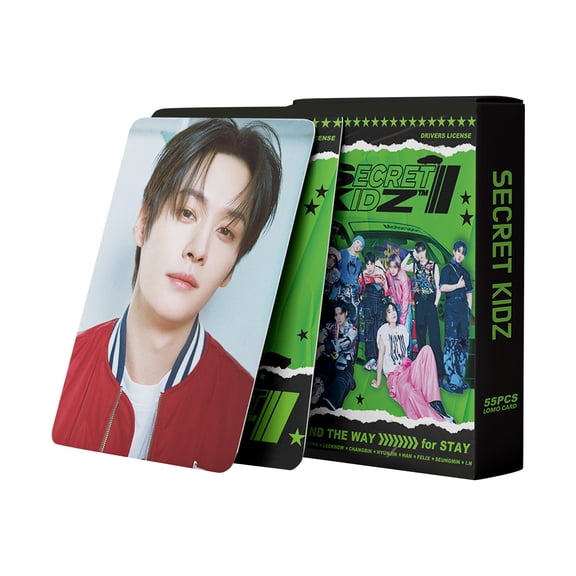 55pcs Stray Kids Laser Photocard Stray Kids Laser Card Kpop Stray Kids LOMO Cards Kpop Straykids 5-Strar Album Card Stray Kids Photo Cards 5-Star Postcard Gift for Fans Daugher