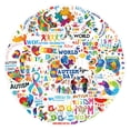 thumbnail image 1 of 55pcs Suitcase Stickers Waterproof Stickers Scooter Computer Tablet Cartoon Decoration, 1 of 7