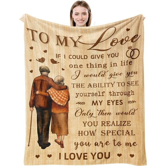 55th Anniversary Wedding Gifts for Couple, 55th Anniversary Blanket, Best 55 Anniversary for Husband Wife Parents Gifts, Gift for 55 Years of Marriage Decor Throw Blankets 50"X60"