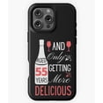 thumbnail image 1 of 55th Birthday Gift Wine Lovers M3268 Phone Case for iPhone 17 16 15 14 13 12 11 Pro Max, 1 of 2