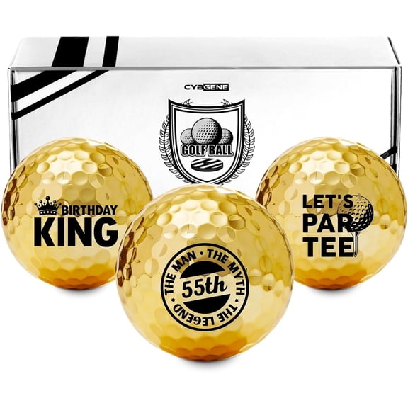 55th Birthday Gifts for Men Golfer, Balls Set for Him, Husband, Perfect for Dad, Grandpa, Golf Lovers for Father's Day Birthday Christmas