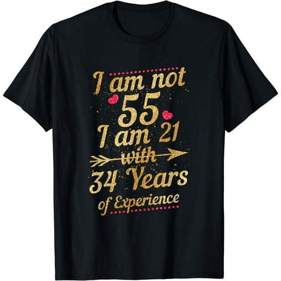 55th Birthday Woman 55 Year Old Gift T-Shirt