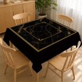thumbnail image 1 of 55x55 Inch Tablecloth Table Cloth, Black Mahjong Tablecloth 55x55 Inch Table Covers, Stain Resistance Polyester Table Cover for Kitchen Dining Holida, 1 of 6