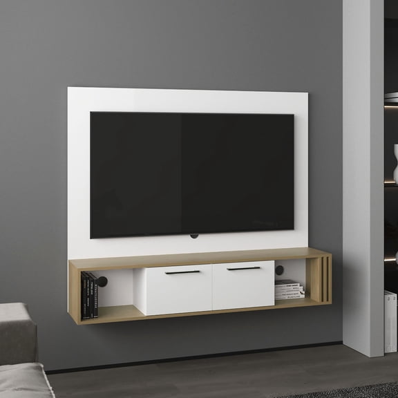 56.1" Wide, Multi - Colored - Step - by - Step Assembly - Home Media Room - Quick Furniture Assembly