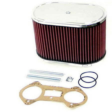 [56-1230]KN Covered Air Assembly.K&N Custom Racing Assembly DDO 8-7/8x5-1/4in Oval 5-3/4in Height Vent