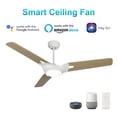 thumbnail image 1 of 56" 3 Blades Smart Ceiling Fan, Dimmable LED Light & Remote, 1 of 8