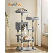 56.3" Cat Tree Cat Tower Cat Condo with Scratching Posts for Indoor Cats Light Gray