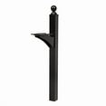 thumbnail image 1 of 56.4 in. Landover Powder Coated Aluminum & Steel Mailbox Post, Black, 1 of 1