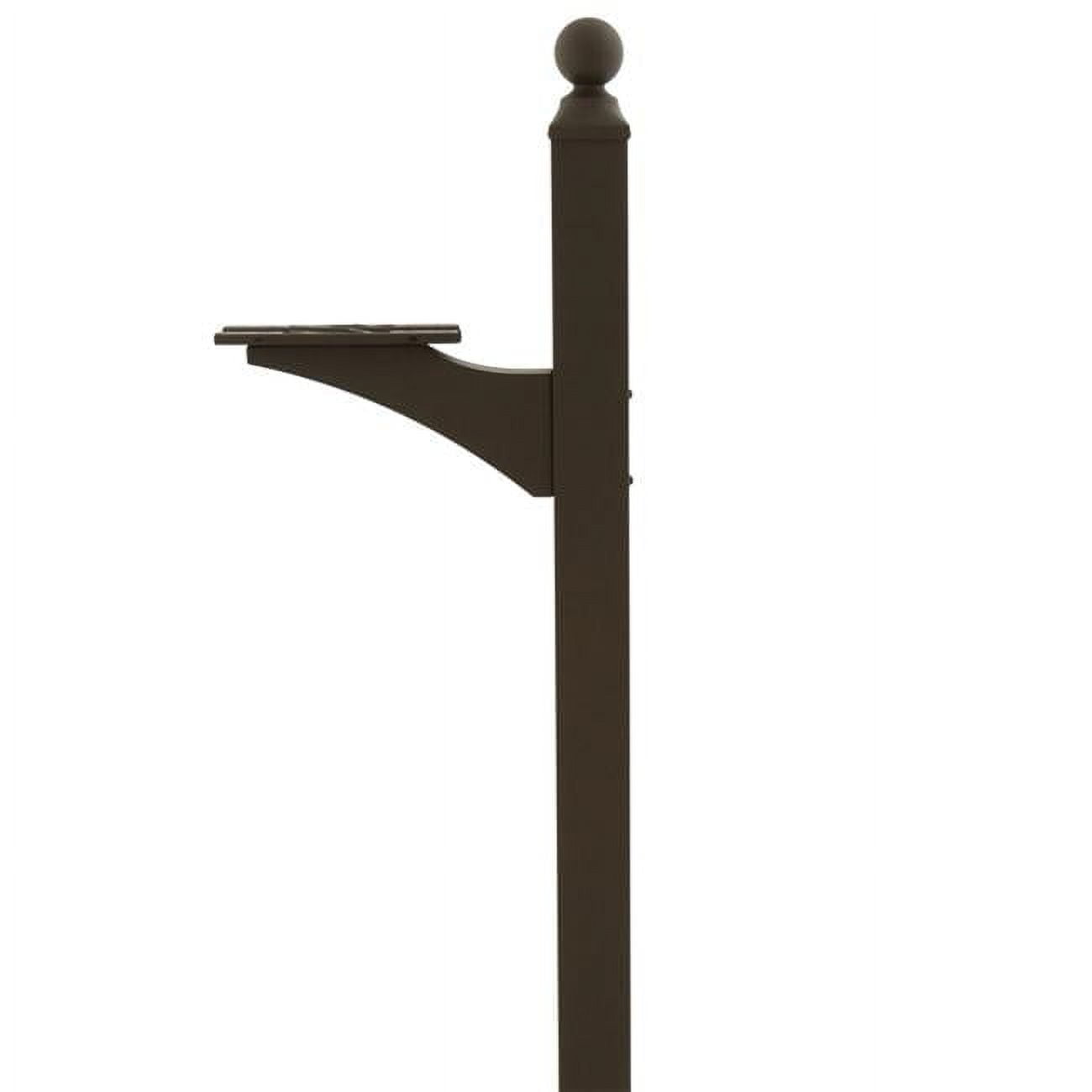 Landover 56.4'' Venetian Bronze Aluminum Mailbox Post