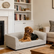 56.5"L Elevated Dog Sofa Bed with 44"L Inner Seat Area - Modern Pet Couch for Large and Medium Dogs, Beige