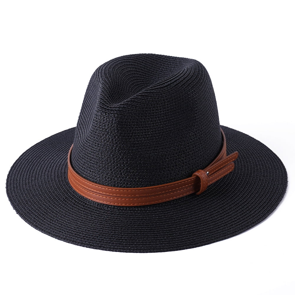 Ht Shape 56-58-59-60CM Natural Panama Soft Shaped Straw Hat Summer Women/Men ...