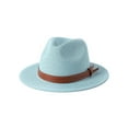 56585960CM New Natural Panama Soft Shaped Straw Hat Summer Women/Men