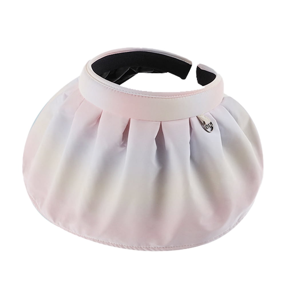 5658cm has circumference rainbow gradient color sunscreen hat female