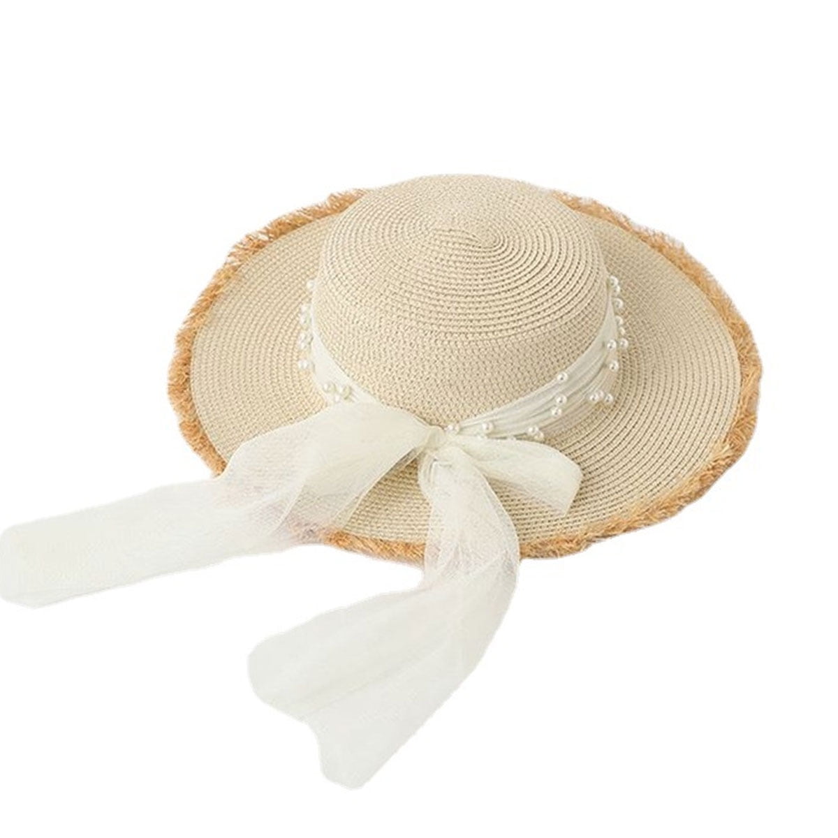 Pearl Bow Khaki Hat Pearl Bow Khaki Hat