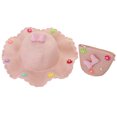 thumbnail image 1 of 56-58cm hat circumference women's sun hat straw hat cute summer sun hat beach hat and straw bag set - pink, 1 of 5