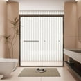 thumbnail image 1 of Dvasovio 56-60" x 70" Double Sliding Shower Door, Tempered Glass, Matte Black, 1 of 8