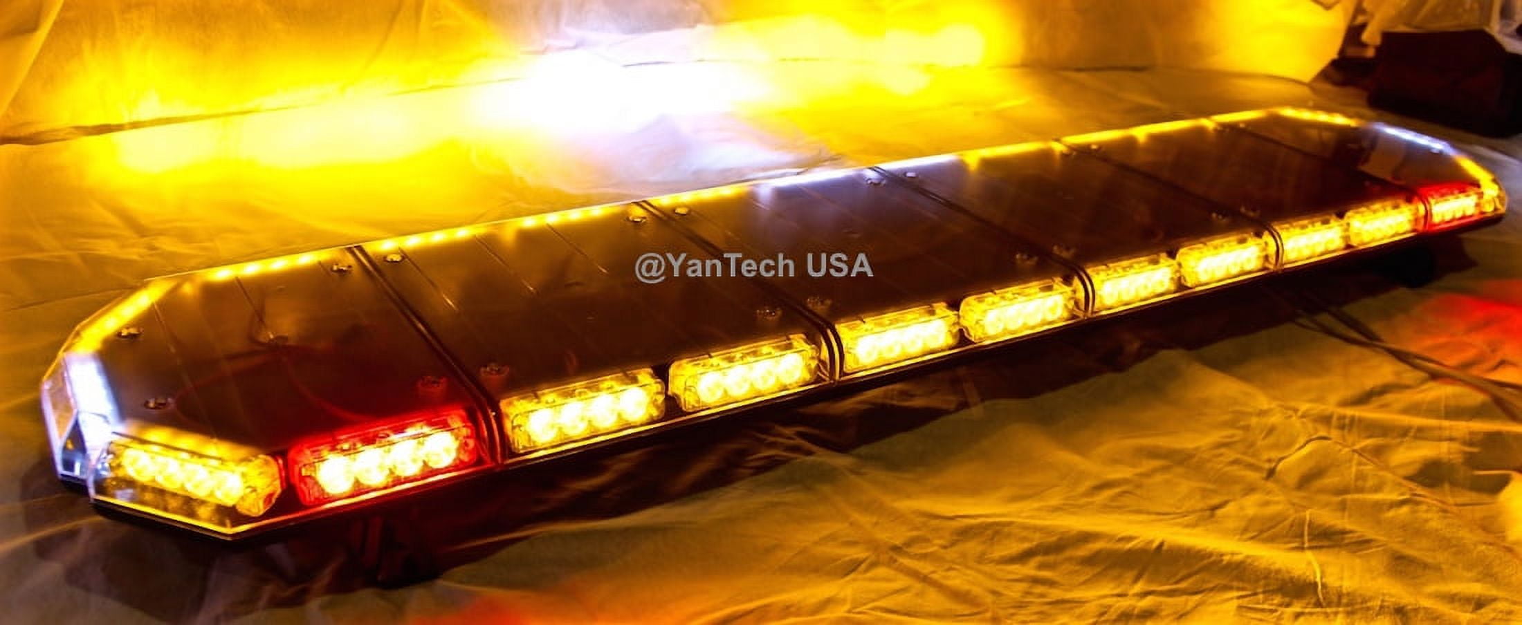 56" Amber LED Emergency Light Bar Flashing Tow/Plow Truck Wrecker w