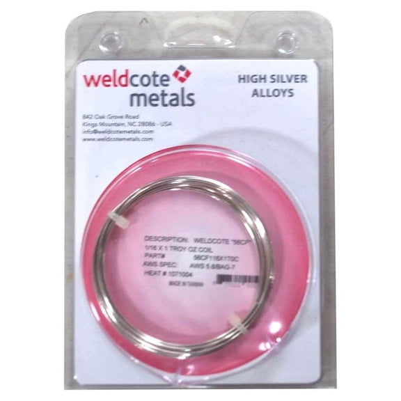 56 Cadmium- silver solder 1/32" 1 Troy Oz.