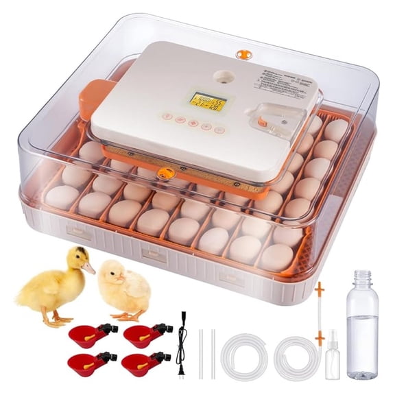 56 Egg Incubators for Hatching Eggs, Automatic Egg Turning and Humidity Temperature Control, Egg Candler, 360 Viewing Incubator for Hatching Chicken, , Goose, Quail