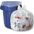 thumbnail image 1 of 56 Gal. Clear Garbage Bags - 43 in. x 46 in. (Pack of 100) 2 mil (eq) - for Recycling, Storage and Outdoor Use, 1 of 7