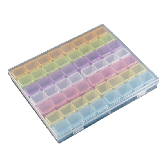 56 Grids Nail Art Organizer Jewelry Storage Box Drill Container