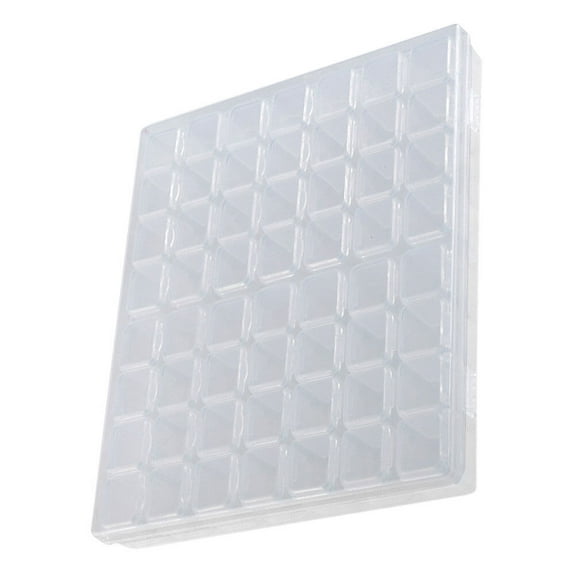 56 Grids Fake Nail Organizer Classified Storage Tray Unclaimed Pink Snack