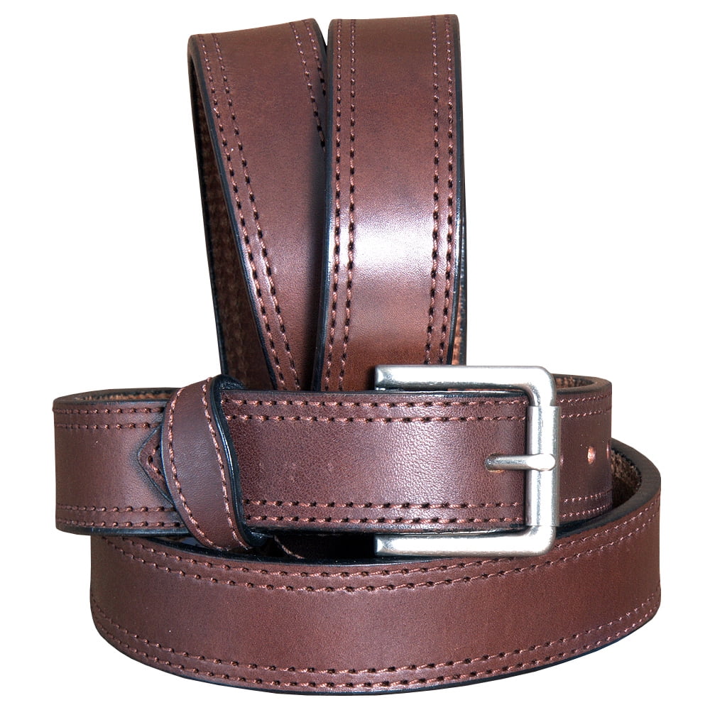 56" Hilason Heavy Duty Made In Usa Gun Holster Leather Work Belt Dark Brown