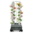 thumbnail image 1 of 56-Hole Hydroponic Growing Kit Vertical, 30L Auto Watering System w/Timer, 4 Wheels for Indoor/Outdoor, Grow Lettuce, Strawberries, Tomatoes（Grey Base）, 1 of 21