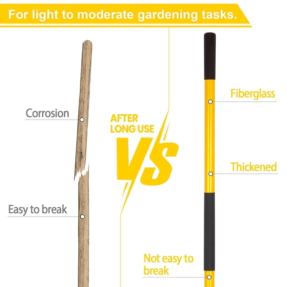 56 Inch Yellow Round Heavy Duty Gardening Digging Shovel