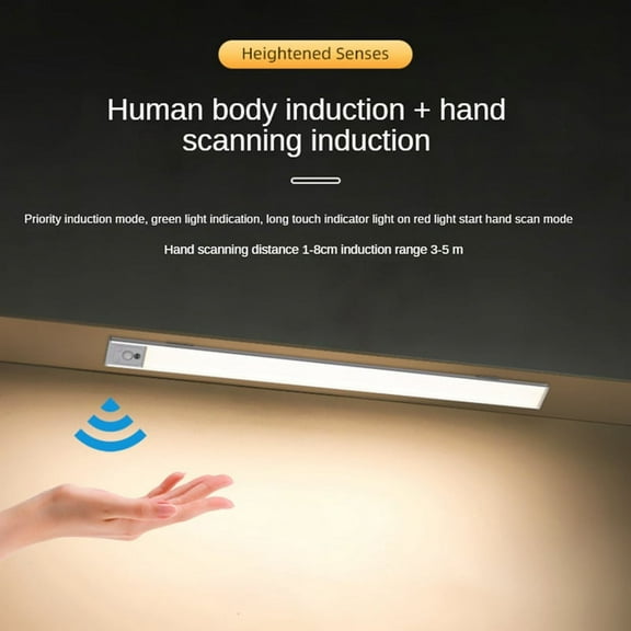 56 LED Motion Sensor Lights Indoor Temps Dimmable Under Cabinet Lighting Rechargeable Wireless Closet Lights Night Light