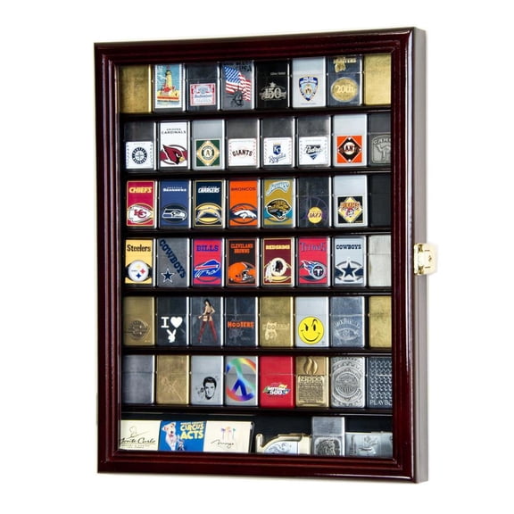 56 Lighter Display Case Cabinet