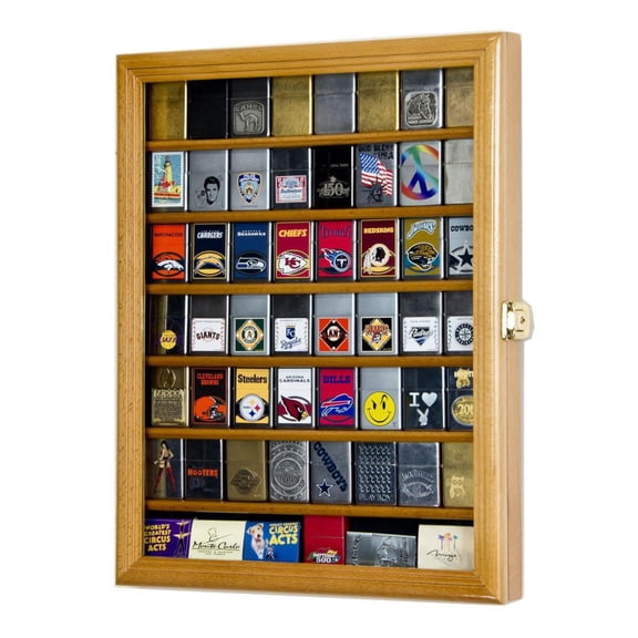 56 Lighter Display Case Cabinet
