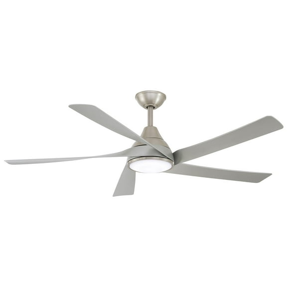 Open Box 56" Minka Aire Transonic Brushed Nickel LED Ceiling Fan with Remote