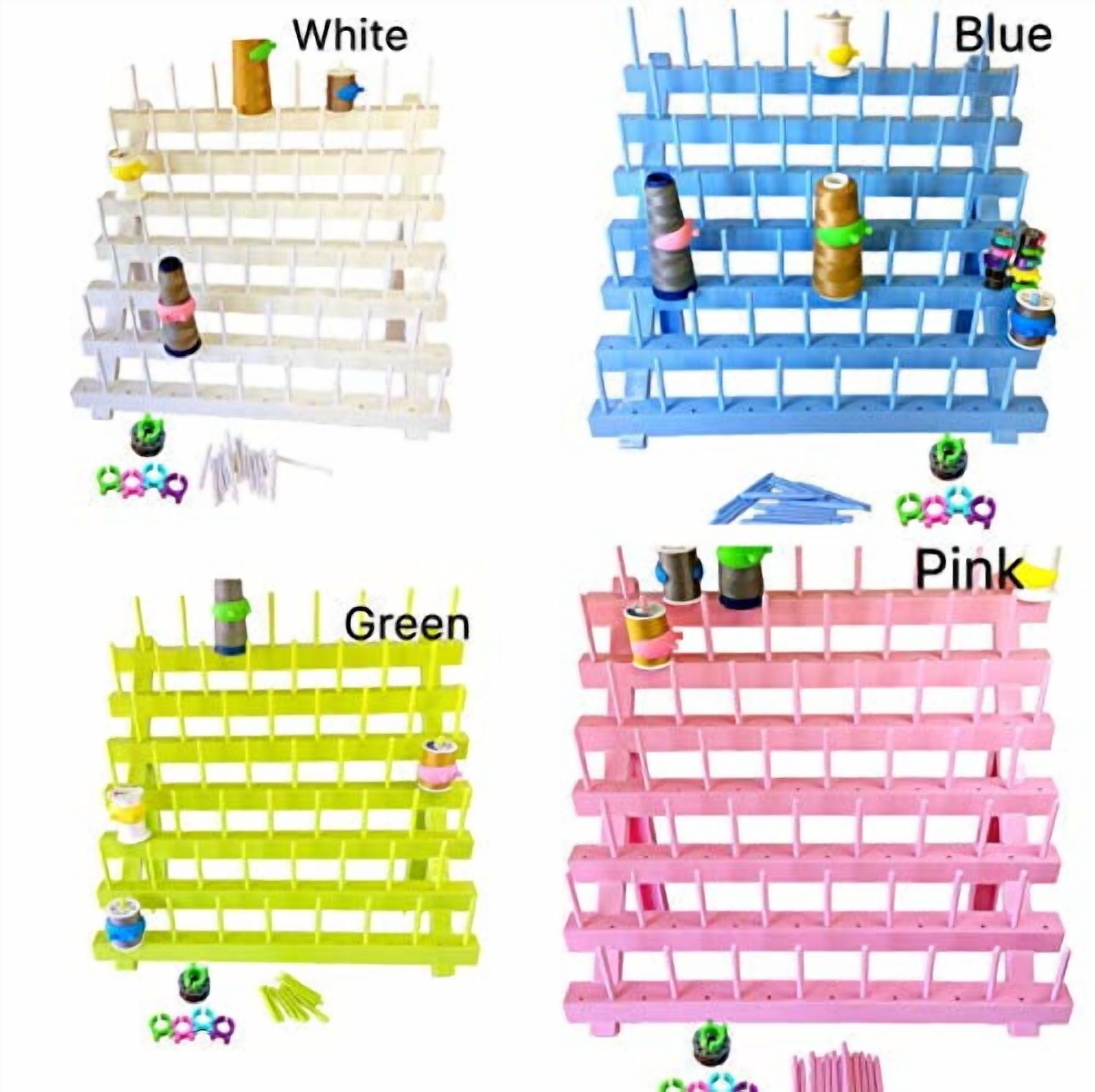 56 Pcs Prewound Bobbins. 40 W Ployester,Size A Threads bobbins for ...