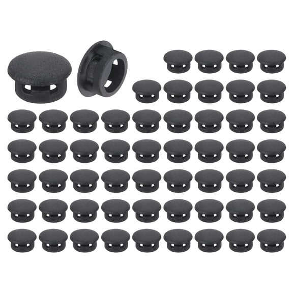 56 Pcs Round Plastic Plug, Furniture Leg Pipe Insert for Chair, Sofa, Table, Shelf 10mm(0.39 Inch)