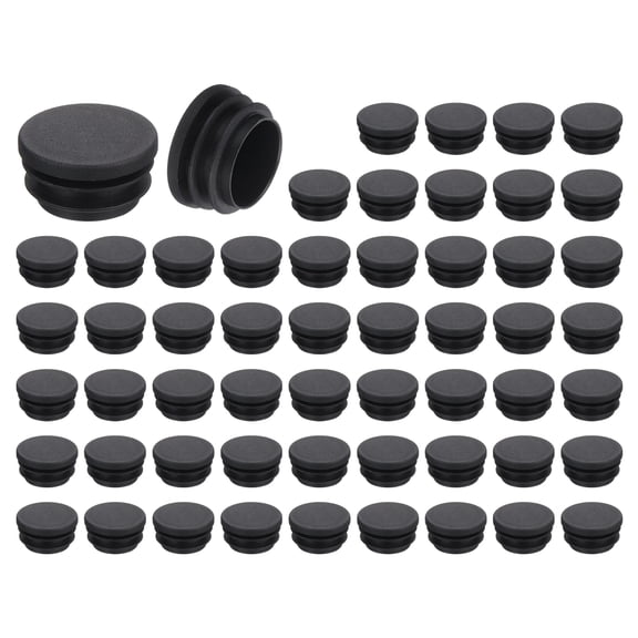 56 Pcs Round Plastic Plug, Furniture Leg Pipe Insert for Chair, Sofa, Table, Shelf 32mm(1.26 Inch)