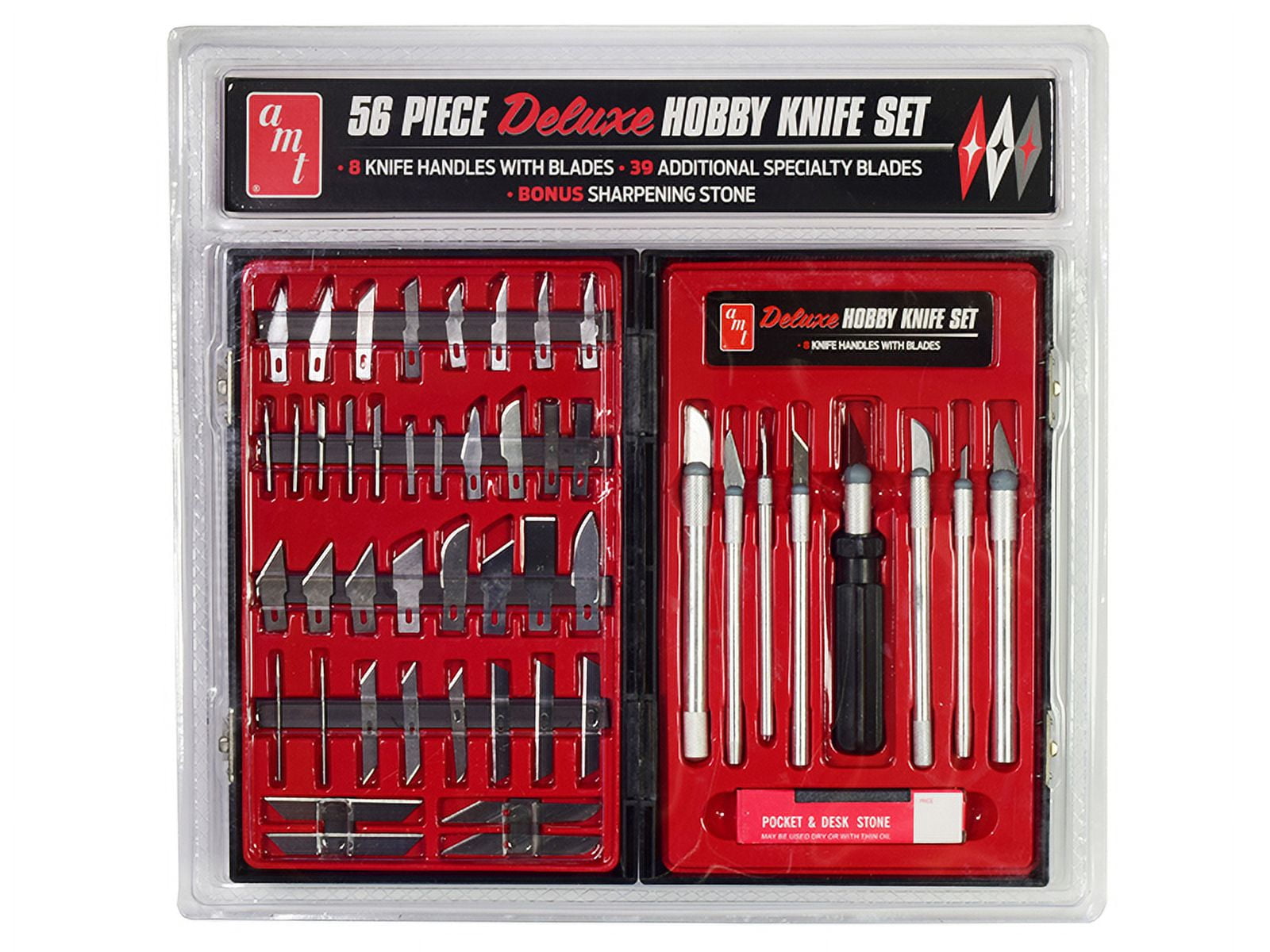 56 Piece Deluxe Hobby Knife Set (Skill 3) for Model Kits by AMT, 1 - Fred  Meyer