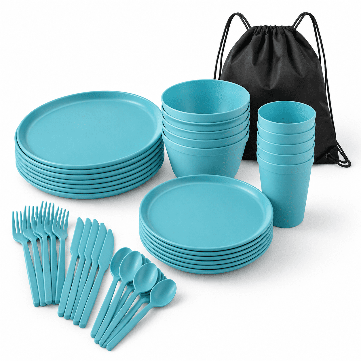 56 Piece Plates And Sets For 8 Unbreakable Dinnerware - Walmart.com