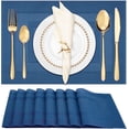 thumbnail image 1 of 56 STORE 18"x12" Blue Placemats, Set of 6 - Waterproof, Washable, Non-Slip, Heat Resistant - Ideal for Parties, Weddings and Table Use, 1 of 6