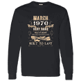 thumbnail image 1 of 56 Years Old 56Th Birthday Legend Vintage March 1970 Bday Long Sleeve Shirt, 1 of 3