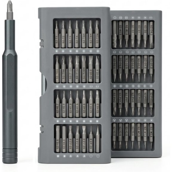 56-in-1 Precision Screwdriver Set, Magnetic Mini Repair Kit with S2 Steel Bits for Phone, Laptop, PC, PS5, Switch, MacBook, iPhone, Watch, Eyeglass, Ring Doorbell & Electronics
