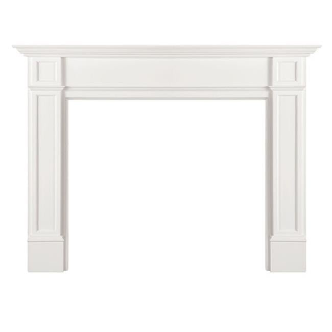 56 in. The Marshall MDF Fireplace Mantel - White