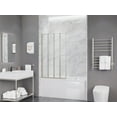 thumbnail image 1 of 56-in. x 33-in. Accordion-Style Bathtub Shower Door in Brushed Nickel, 1 of 13
