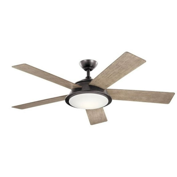 56 inch Ceiling Fan with Light Kit-Anvil Iron Finish Bailey Street Home 147-Bel-4435947