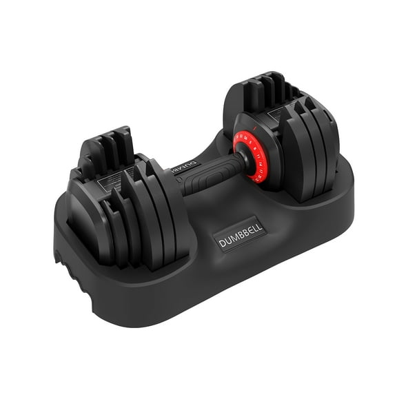 56 lbs Adjustable Dumbbell Set, 18-in-1 Single Dumbbell - 5-56 lbs Quick Change Weight, Home Gym Equipment for Full Body Workout