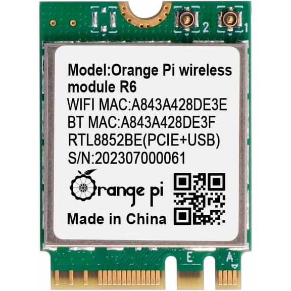 56 module wireless network card 1201-6+5.2, wireless module 6 supports Bluetooth, compatible with 5 single board computer.
