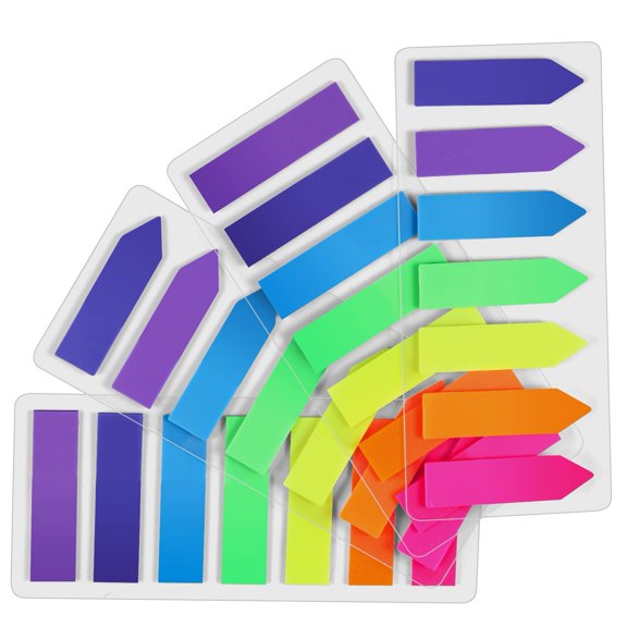 560 Pcs Sticky Notes Flags, 7 Color Index Tabs Index Flag Bright Colors Page Index Stickers Translucent Page Makers for Page Bookmarks
