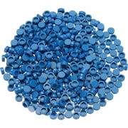 560 Piece Building Tile Bulk, Round 1x1, Compatible with Lego Parts and Pieces ColorBlue