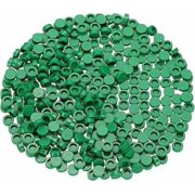 560 Piece Building Tile Bulk, Round 1x1, Compatible with Lego Parts and Pieces ColorGreen