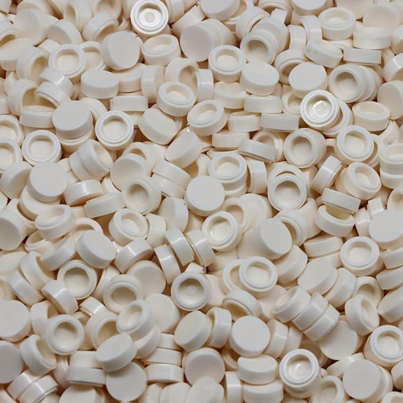560 Piece Building Tile Bulk, Round 1x1, Compatible with Lego Parts and Pieces